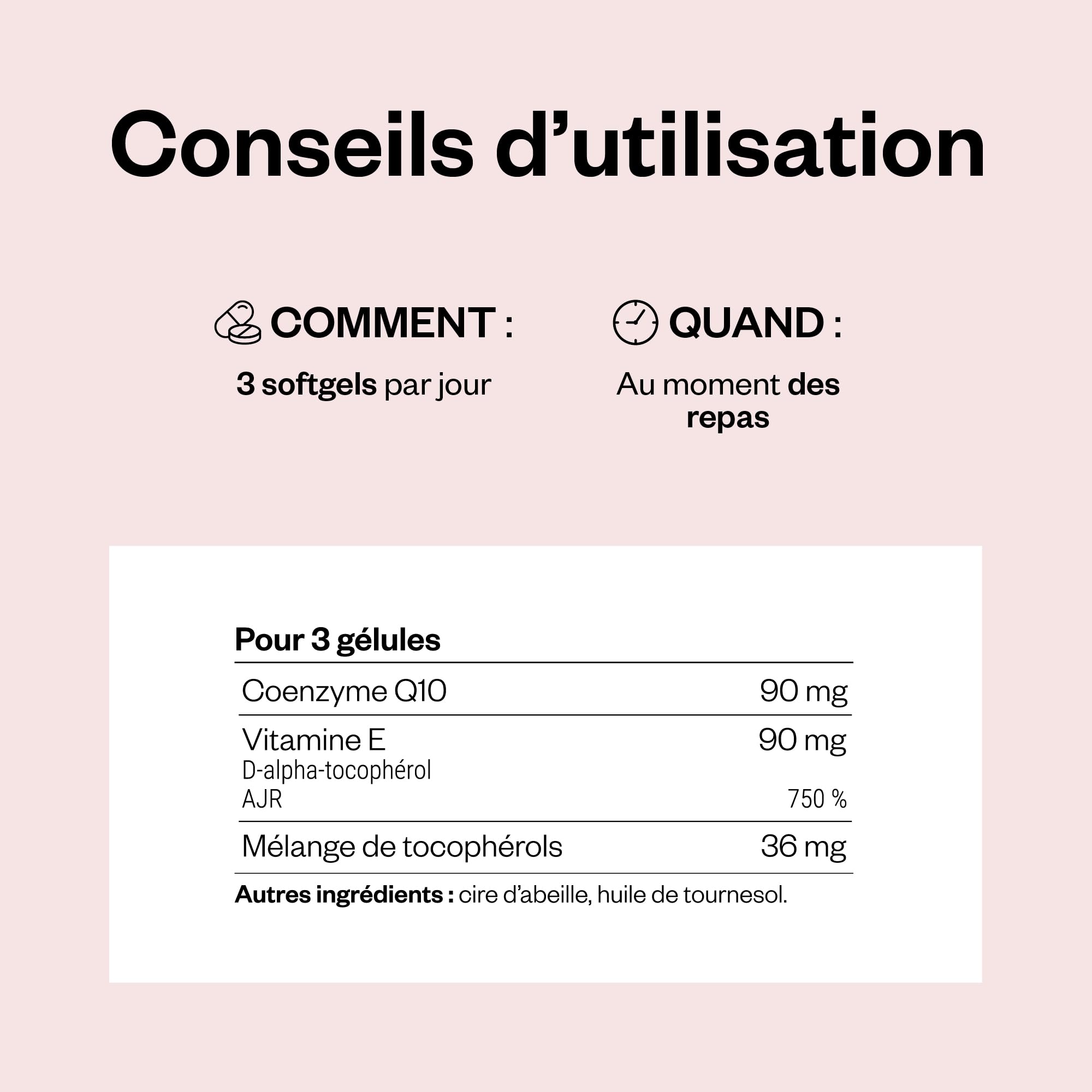 Co-Enzyme Q10 (CoQ10) - Aide à la Santé Cardiovasculaire - SuperSmart | Contient de la Vitamine E (D-alpha-tocophérol) - Sous forme Huileuse pour une Biodisponibilité Optimale