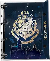 DAC - Caderno Argolado Universitario em PVC Cristal com 192 folhas Harry Potter - Fechamento em Botão
