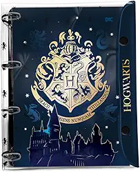 DAC - Caderno Argolado Universitario em PVC Cristal com 192 folhas Harry Potter - Fechamento em Botão