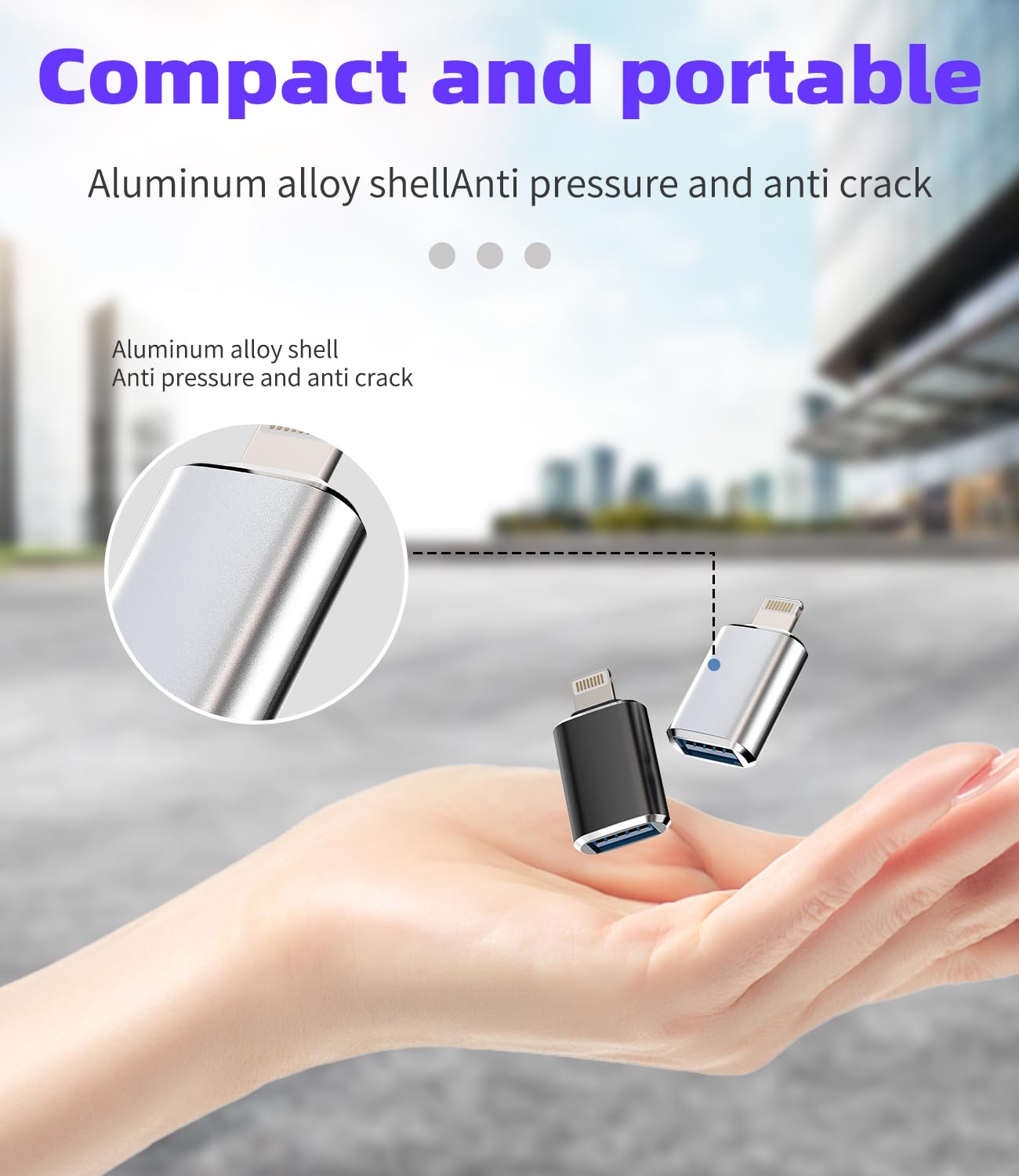 Adattatore OTG USB-C/Lightning Per Pendrive Su IPhone E IPad, Nero, 128 GB, Kingston