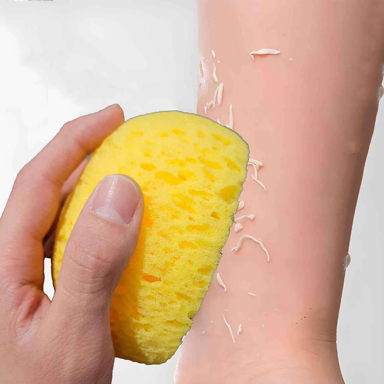 Spugna da bagno, spugna marina, morbida spugna da bagno a d'ape, facile da tenere e sicura da usare, non facile da rompere, morbida sulla pelle, 11,2 cm, per il bagno