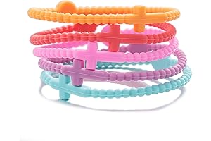 5Pcs Cross Silicone Bracelet