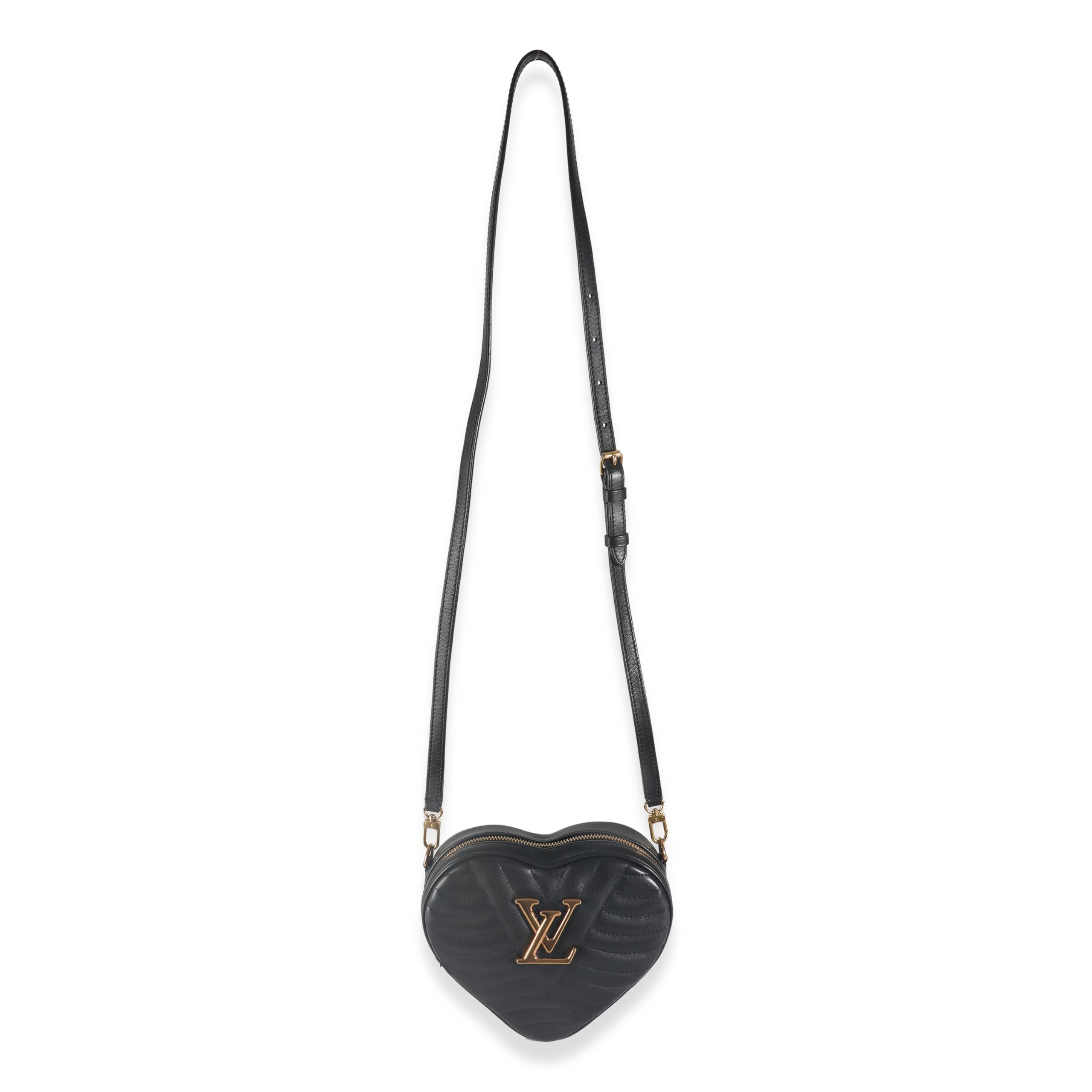 Louis Vuitton, Pre-Loved Black Calfskin New Wave Heart Bag, Black