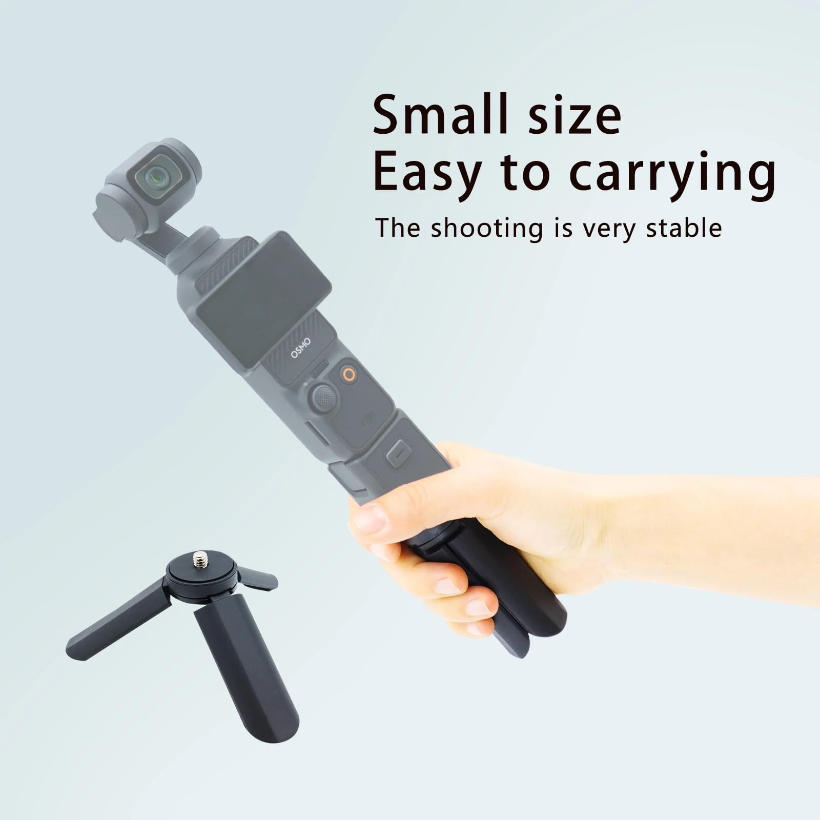Amazon | iMusk 軽量ポータブル OSMO Pocket 3 ミニ三脚 1/4 ネジ付き 