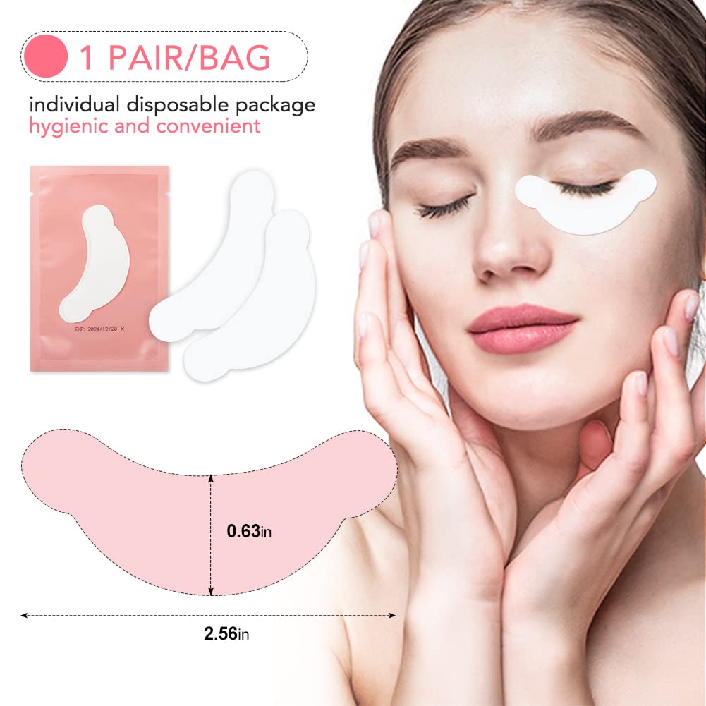 Lunamoon 50 works Eye Pads for Eyelash Extension Eyelash Extension Pads Eyelash Pads Eye Gel Pads for Eyelash Extensions Gel Eye Pads for Extension - Image 3