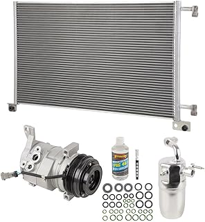 A/C Kit w/AC Compressor Condenser & Drier For Chevy Silverado Tahoe Suburban Avalanche GMC Sierra Yukon Escalade Hummer WITHOUT REAR A/C - BuyAutoParts 60-82437CK New