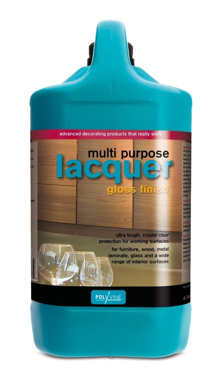 Polyvine Water Based Lacquer Gloss Finish Gallon
