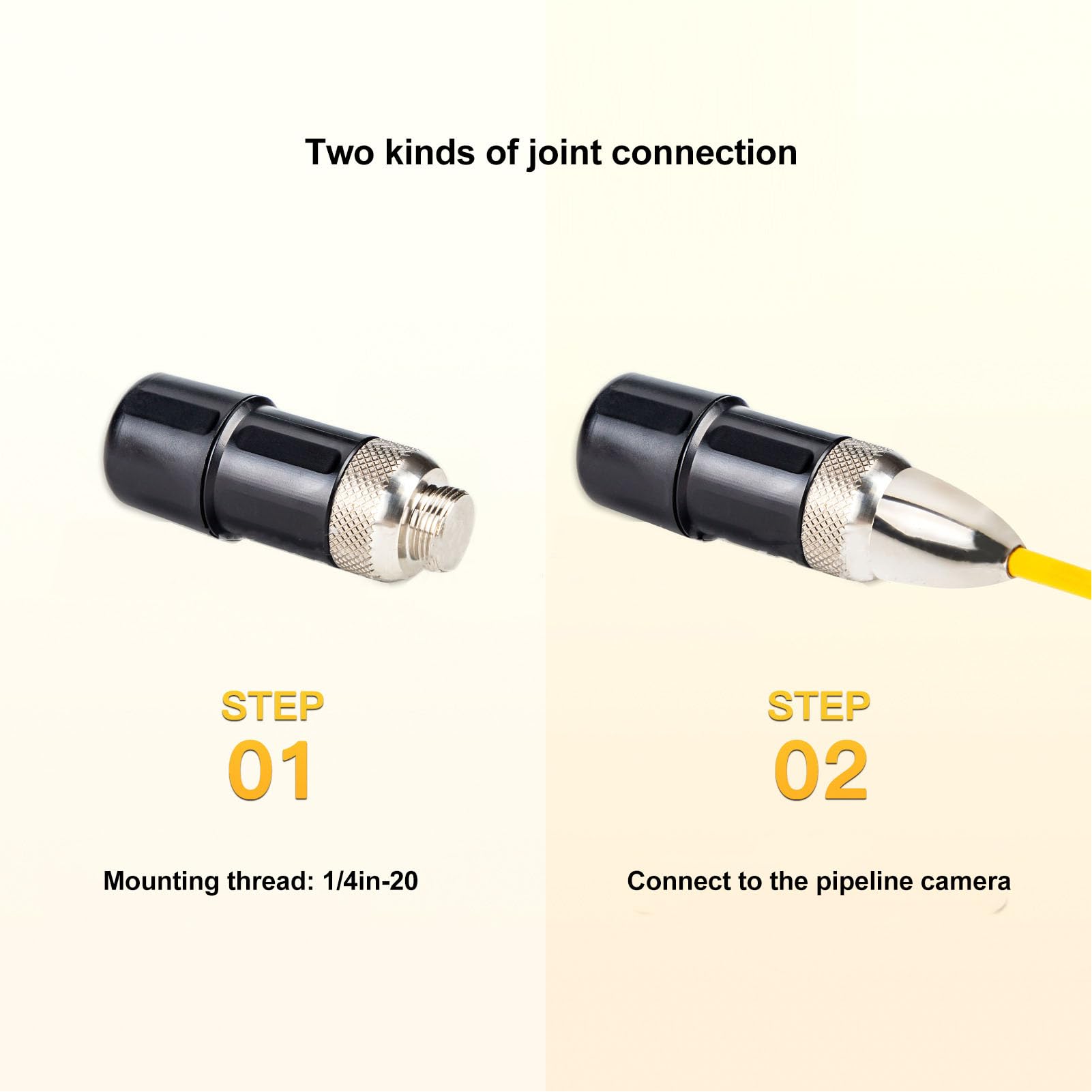 Sonde Distance 512Hz Connecteur Acier, Accessoire Portable pour Localisateur Tuyaux, Inspection Égouts Pipelines, Compatible Divers Systèmes