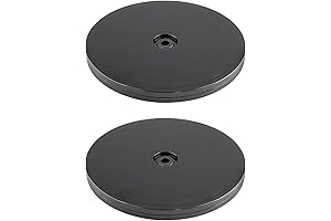 2Pcs Black Turntable Organizer 6inch