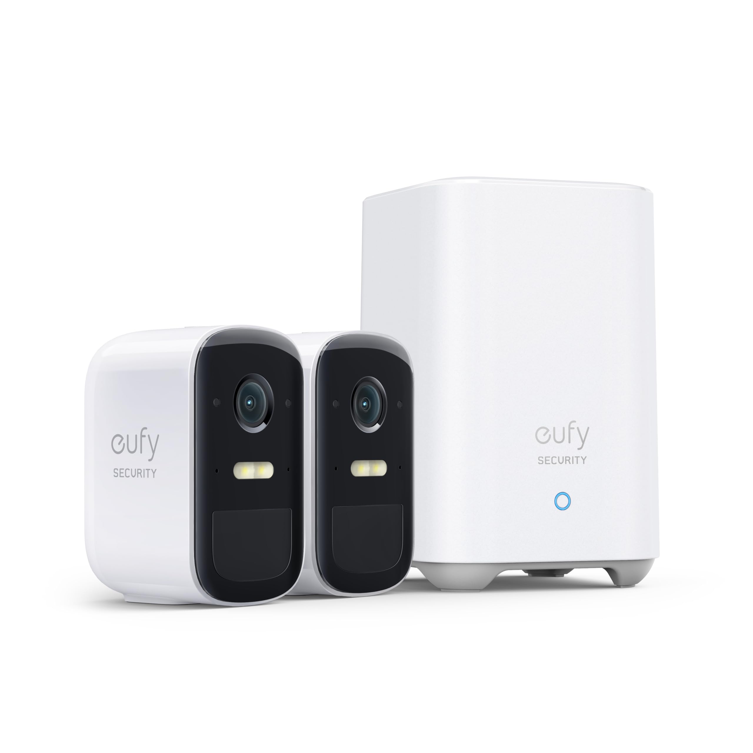 eufy Security eufy Security eufyCam 2C Pro, Überwachungskamera außen Set 2+1, 2K Auflösung, 180 Tage Akku, Kompatibel mit Alexa und HomeKit, IP67,Gebührenfreie Nutzung