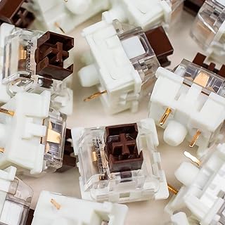 OUTEMU Keyboard Switches 3-Pin Keyswitch for RGB Mechanical Gaming Keyboard (20 PCS)-Brown