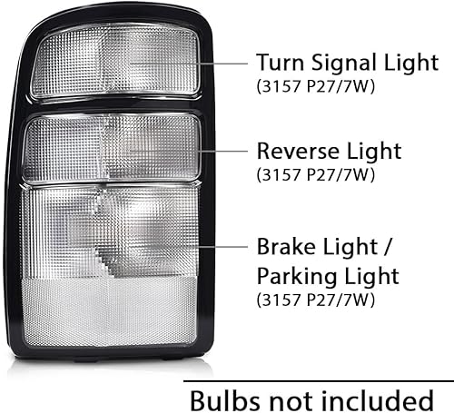 Miniatura 7 de ALLGOOD Lámpara de freno de luz trasera compatible con Ford F150 2009 2010 2012 2013 2014 (no compatible con el modelo original con lámpara trasera