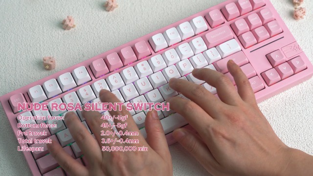 Amazon.co.jp: EPOMAKER Nude Rosa 40gf サイレント ゲーミング