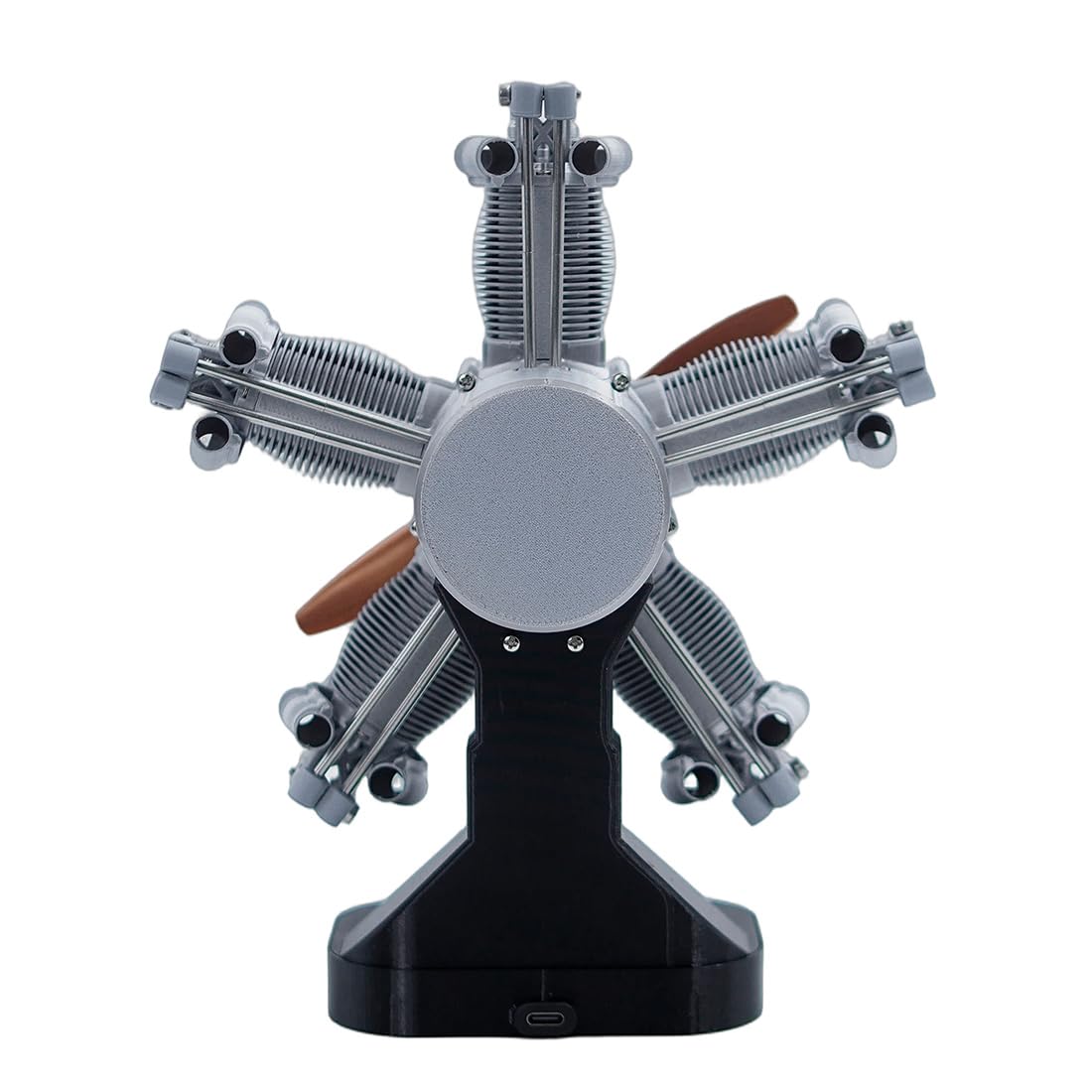 ENJOMOR Zestaw modelarski z nadrukiem 3D do pięciocylindrowego silnika gwiazdowego, mechaniczny zestaw do samodzielnego montażu, element wystawowy silnika pneumatycznego STEM, kreatywna kolekcja