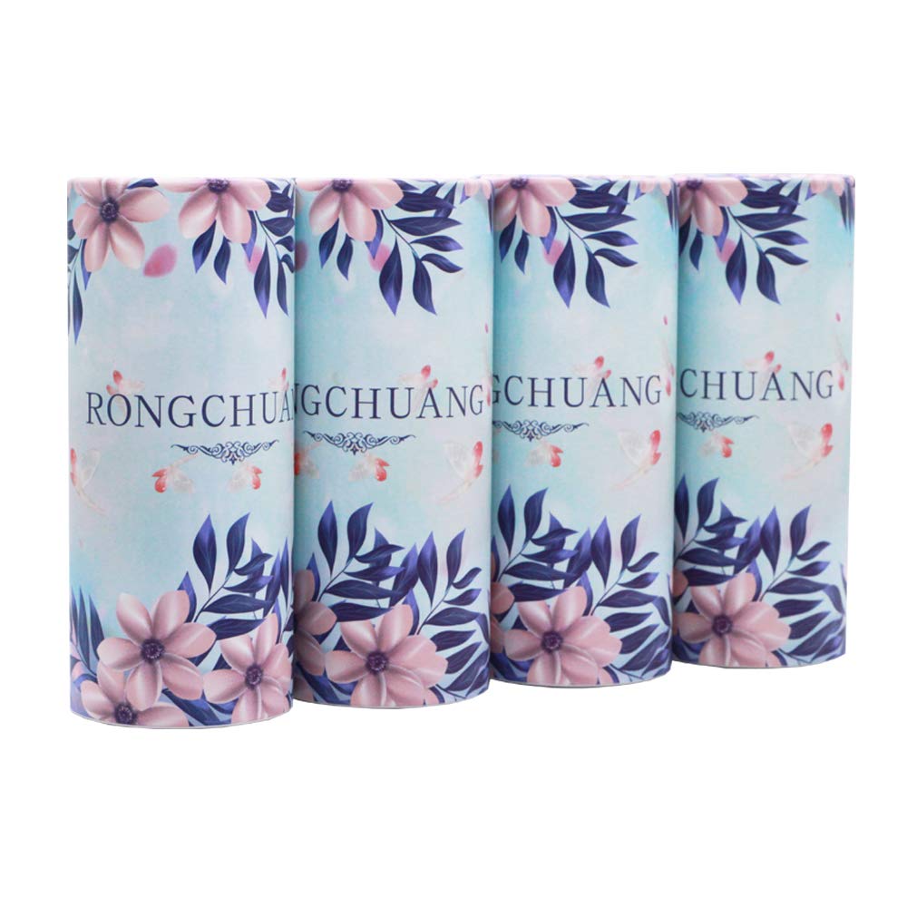 Car Tissues Facial Tissue 4 Packs, 150 Count Tissues Per Tube Portable Cylinder Box Roll For Office Car Home,Purple