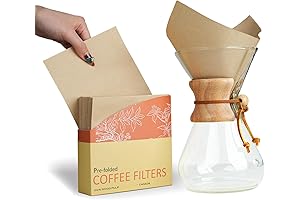 Pre-folded Natural Unbleached Coffee Filters: Your Essential Accessory for the Perfect Pour-Over