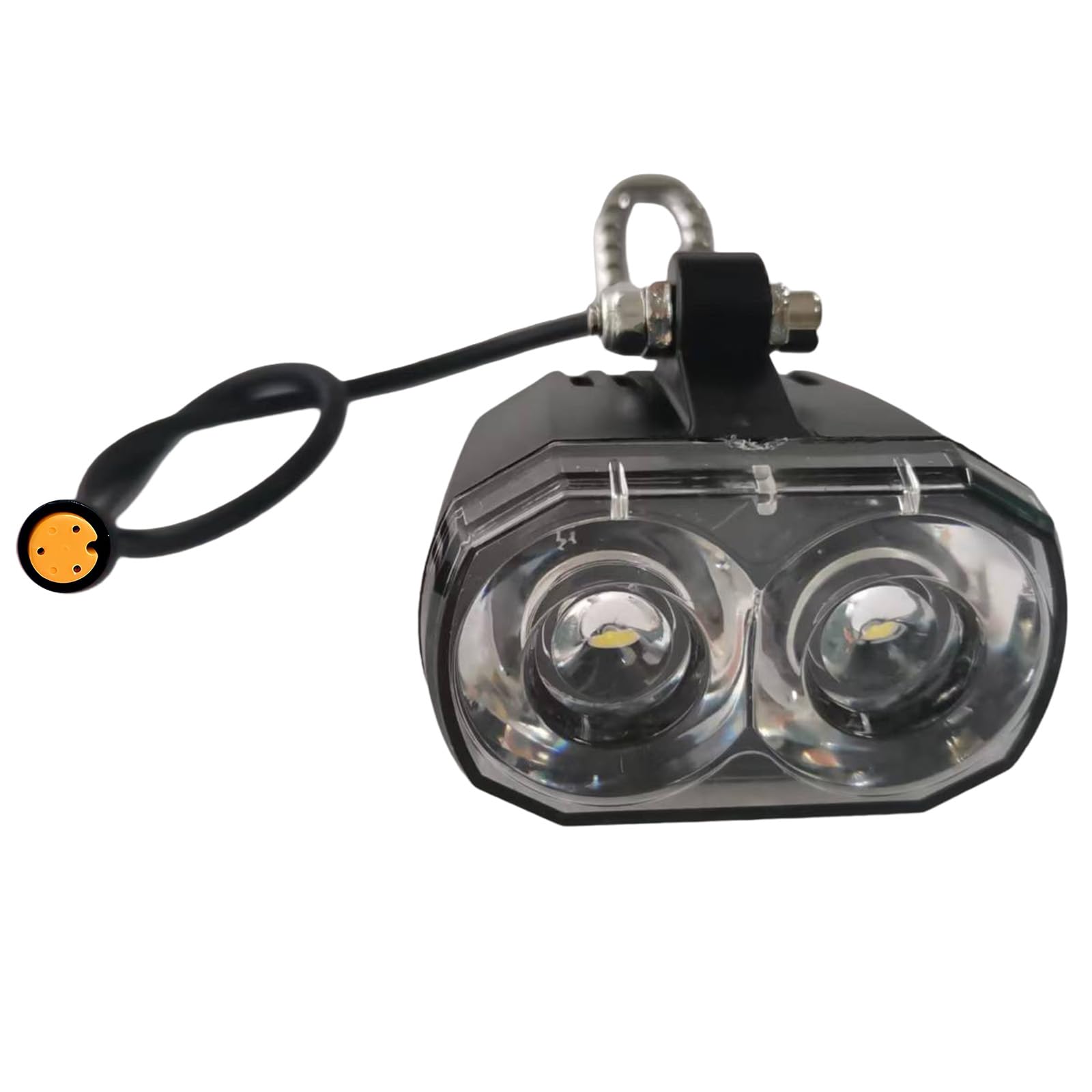 Photo 1 of NULKOMMA Mountain EBike Headlight 3 Pin Female Waterproof Connector Compatible for 24V 36V EBike LED Bulb Front Light for E-Scooter Night Riding