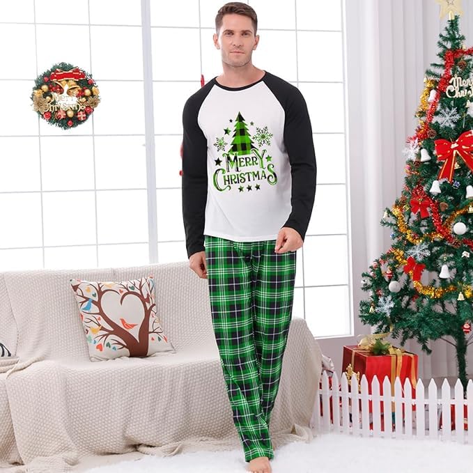 Lizxun Family Matching Pajamas Sets - Couples Christmas Pjs & Jammies for Xmas Holiday Sleepwear Set4