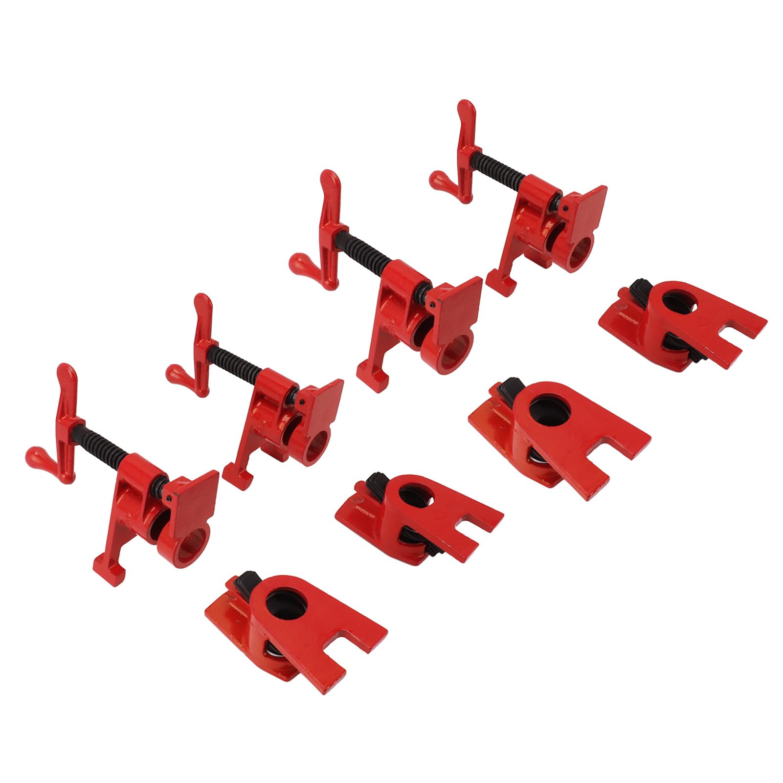 Abrazadera de Tubo de 4 Piezas, Soporte de 4 Pulgadas, Juego de Abrazadera de Agua para Carpintería, Abrazadera de Junta, Abrazadera de Plástico de Metal de Madera de Acero