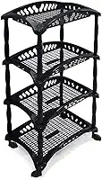 Organizador Vertical Quadruplo Fruteira Preta Arqplast