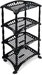 Organizador Vertical Quadruplo Fruteira Preta Arqplast