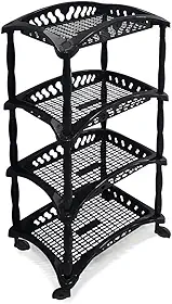 Organizador Vertical Quadruplo Fruteira Preta Arqplast