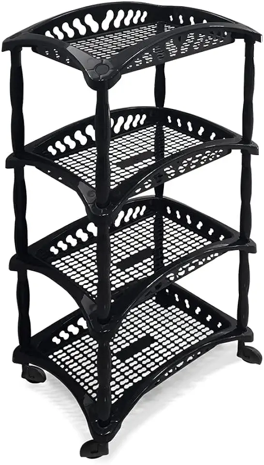 Organizador Vertical Quadruplo Fruteira Preta Arqplast