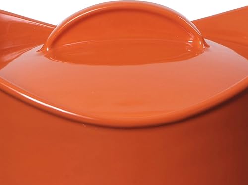 Miniatura 7 de Rachael Ray Solid Glaze Ceramics - Juego de utensilios para hornear y hornear (2 piezas, color rojo)