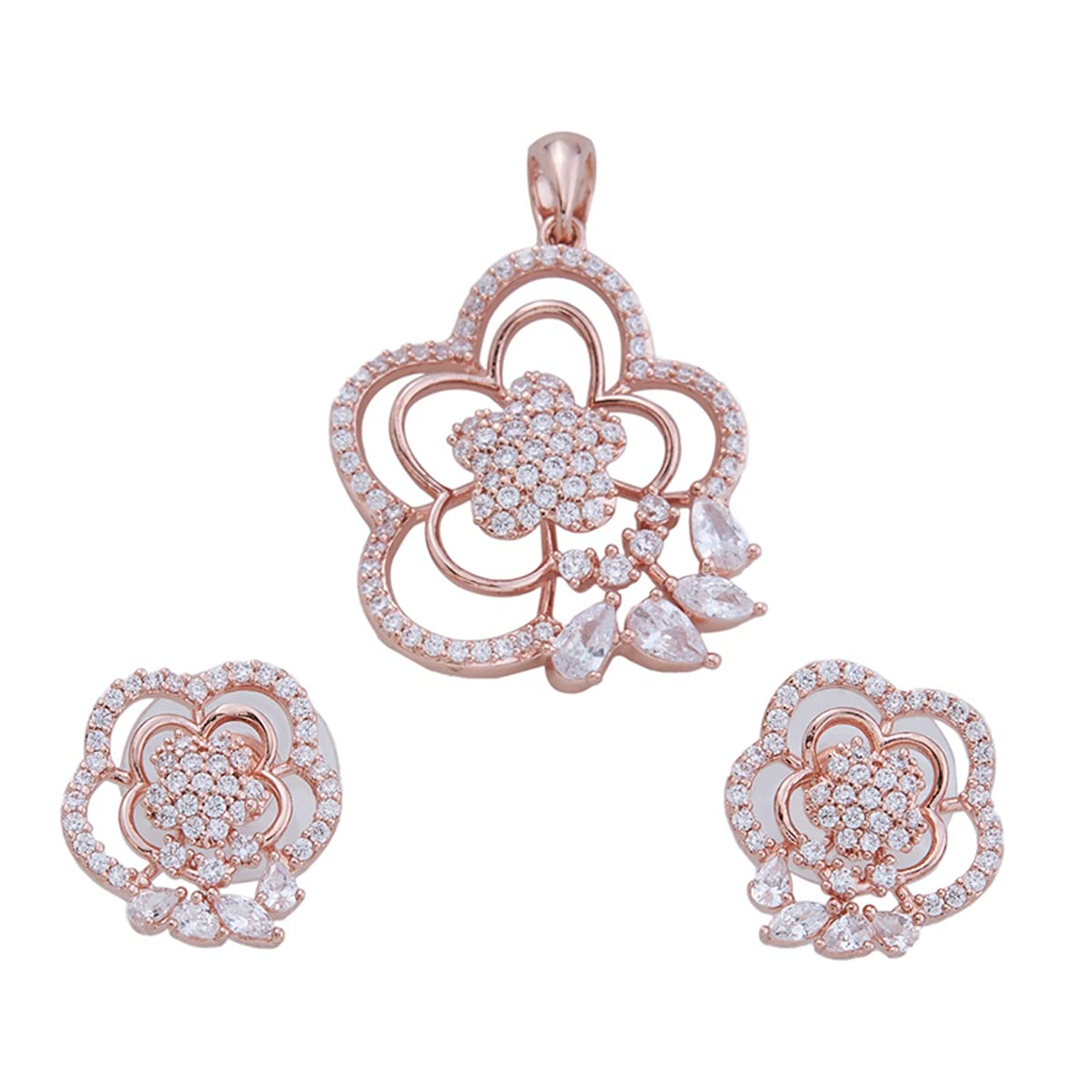 See full amazon price history chart for Kushals Fashion Jewellery Rose-Gold Polish White Pendent Earring Set with Sparkling Cubic Zirconia - 379478 Kushals Fashion Jewellery Rose-Gold Polish White Pendent Earring Set with Sparkling Cubic Zirconia - 379478 (B0C36DFTVD) Amazon Price History, Amazon Price Tracker