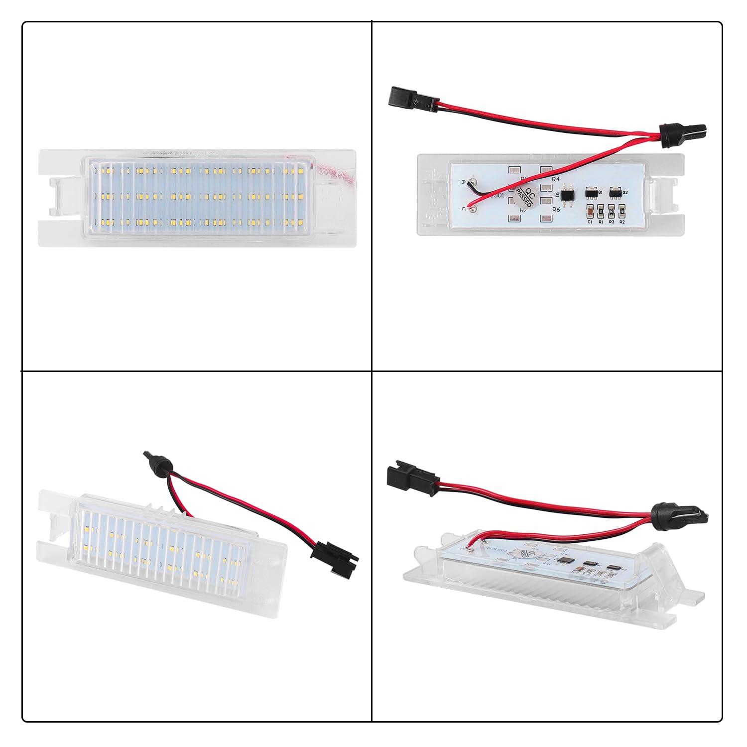 WinPower Luci Targa Led Lampadine Targa Auto Nessun Errore 6000K Luce Bianca Compatibile con Adam Astra Cascada Meriva Corsa Insignia Zafira Malibu etc., 2 pezzi