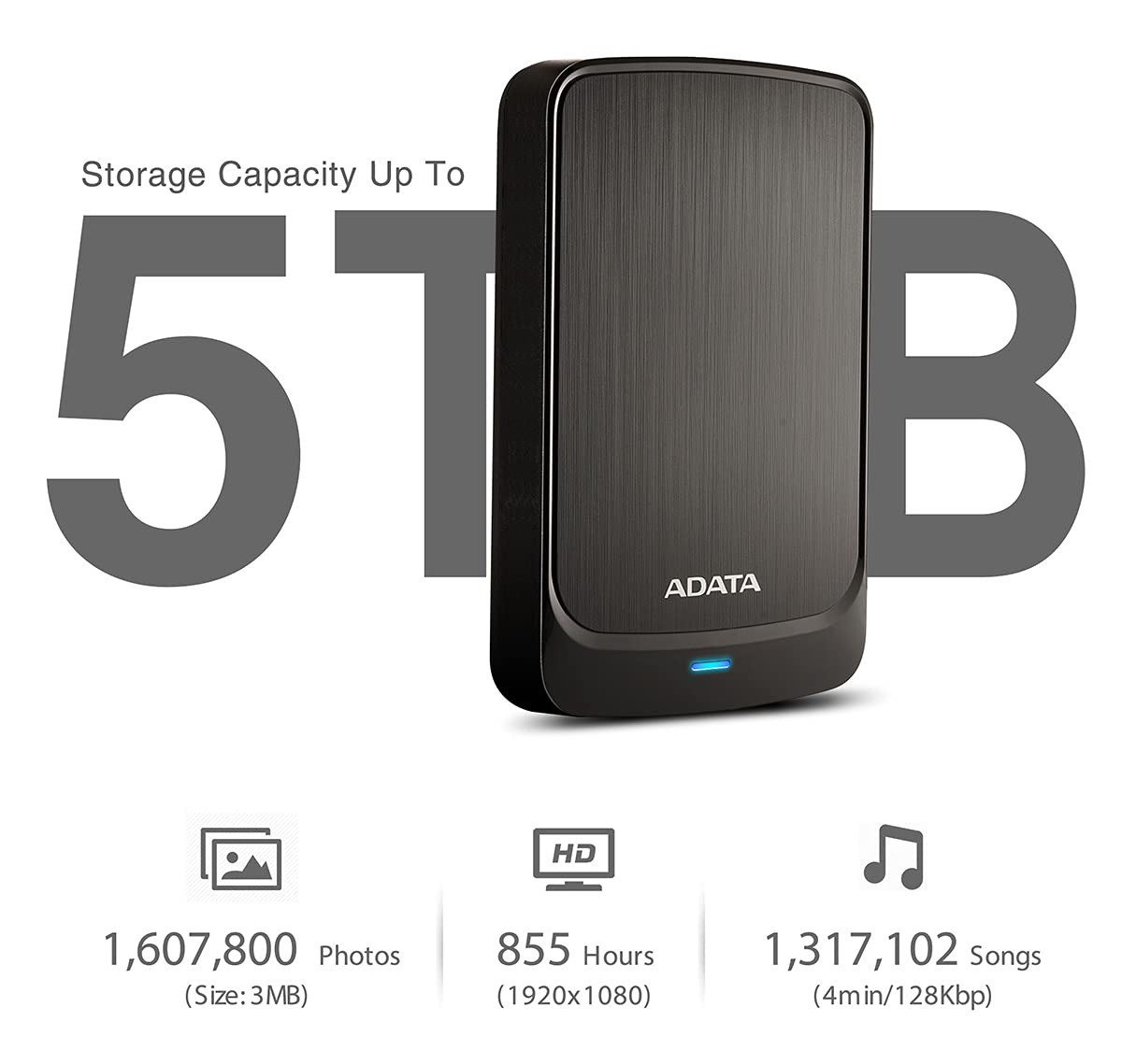 ADATA HD Externo HV320 1TB 2,5'' USB3.0 - Black
