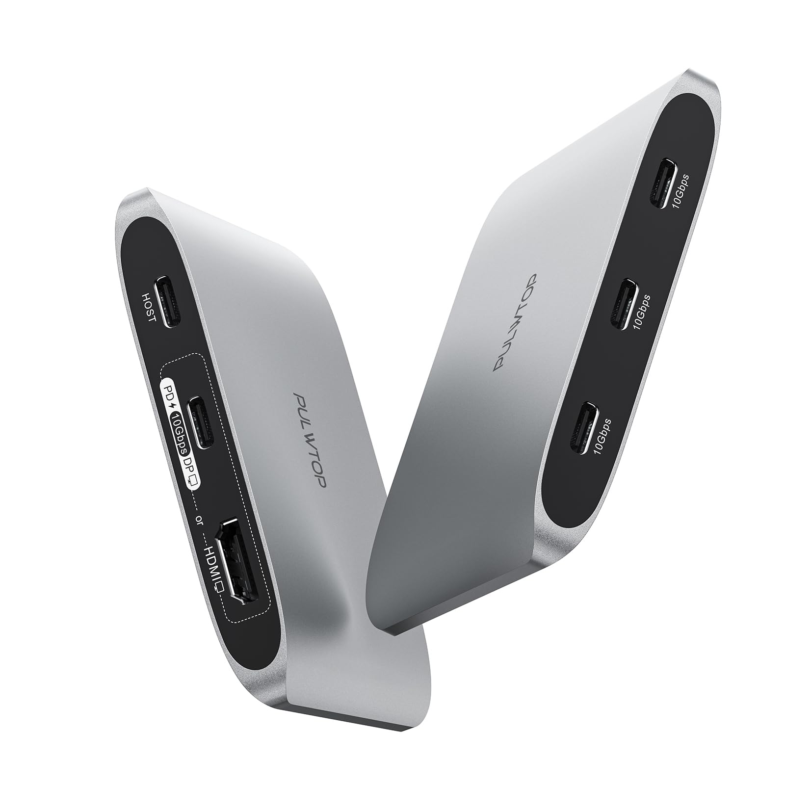 Amazon.com: PULWTOP 6-in-1 USB C Hub with 4K HDMI,3 USBC 10 Gbps