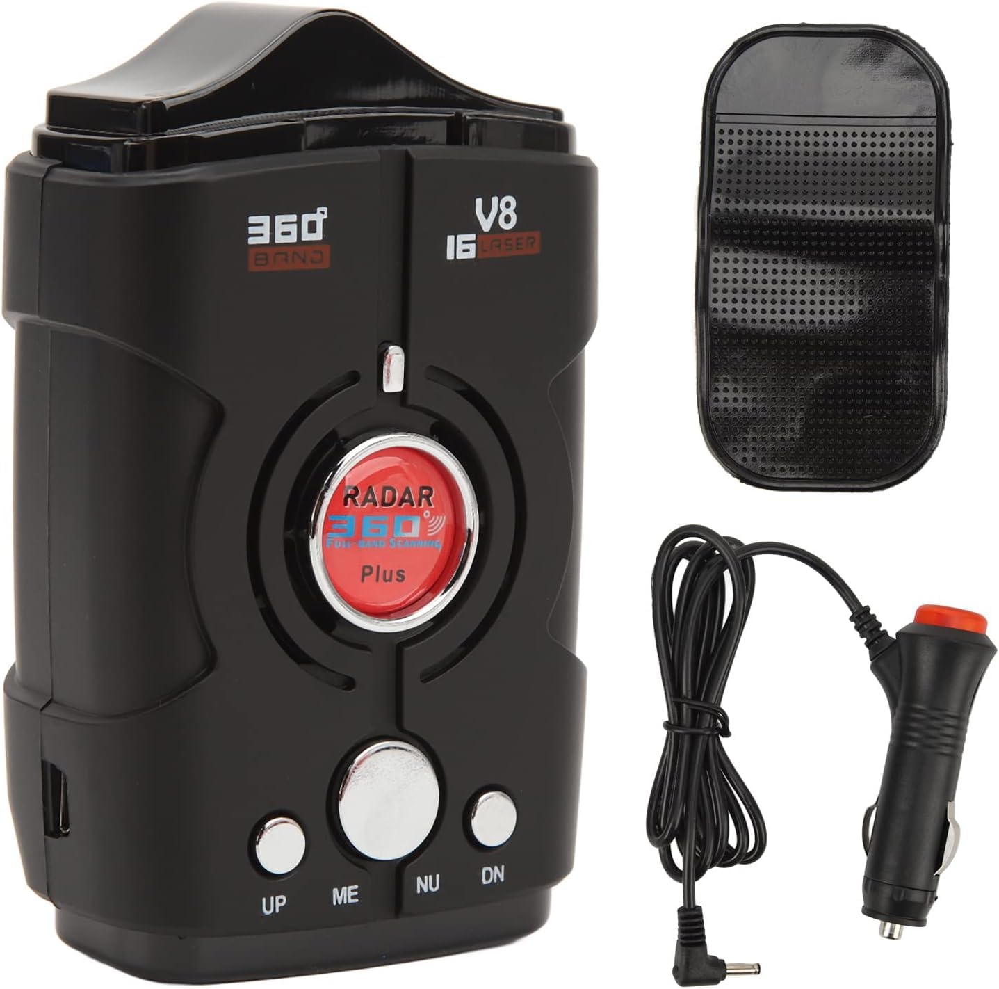 Rilevatore Radar a 360° per Auto, Rilevatori Autovelox, Rilevatore Auto a Portata Estesa con GPS Integrato, Avvisi Vocali in Tempo Reale, Reazione Rapida, Sicurezza del Veicolo Avanzata