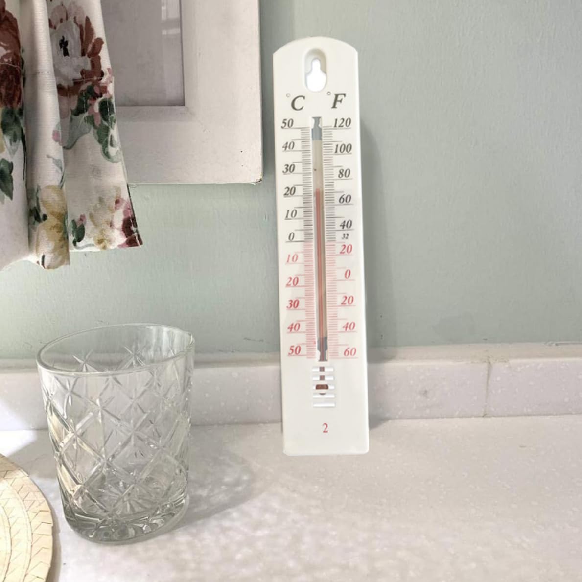 Wall Thermometer Room Thermometer Accurate Greenhouse Thermometer for Indoor Outdoor -50 /OPP 5PCS, Indoor Thermometers