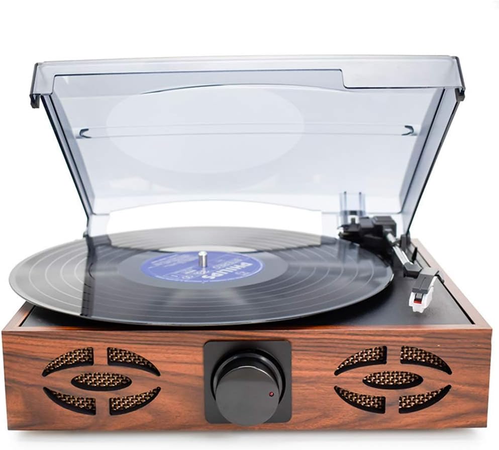 Record Players Retro,Retro Vinyl Record Player Antique Gramophone Retro Vintage Classic Modern Living Room