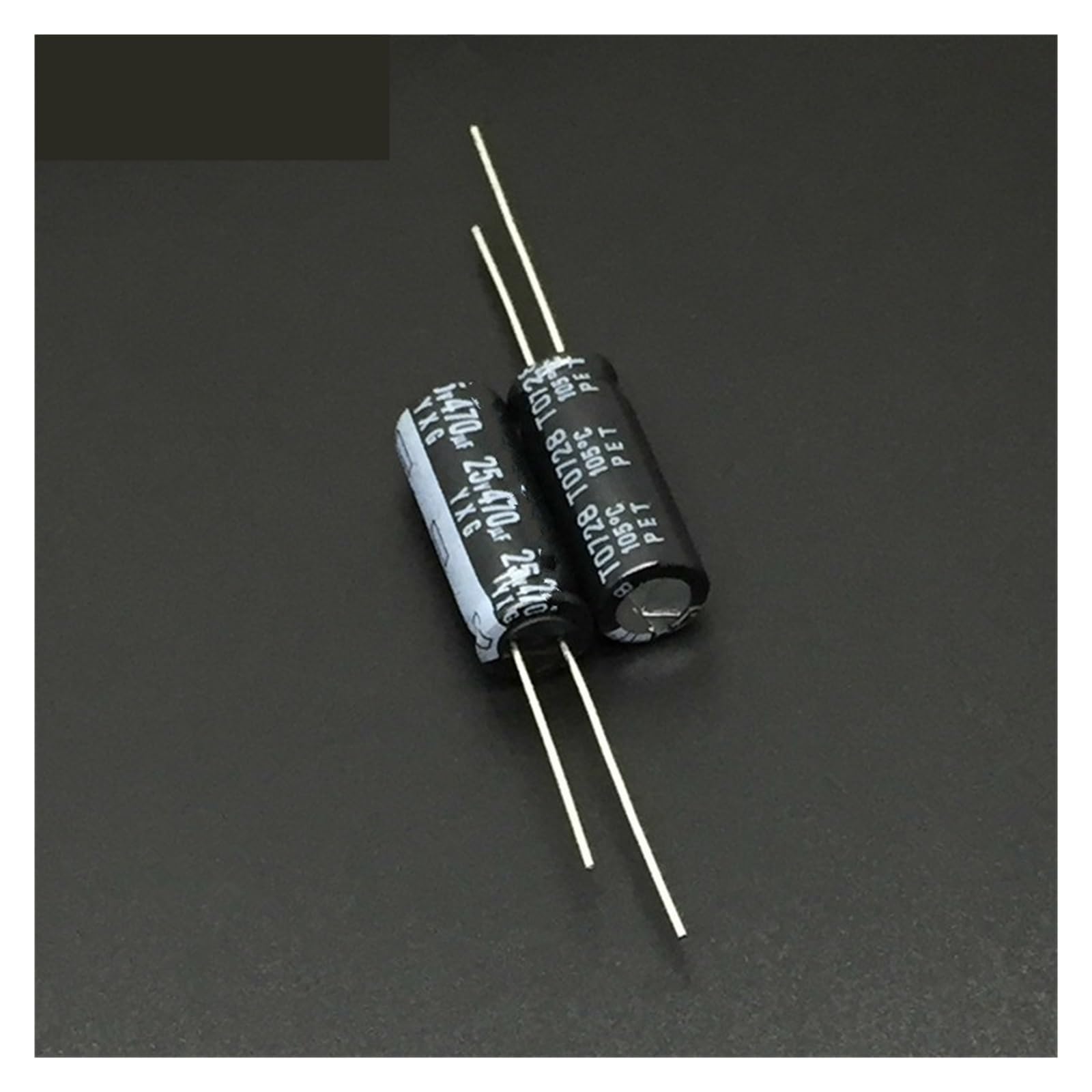 ICXLPMC 100pcs 470uF 25V 8x20mm High Ripple Current Long Life 25V470uF motherboard Capacitor