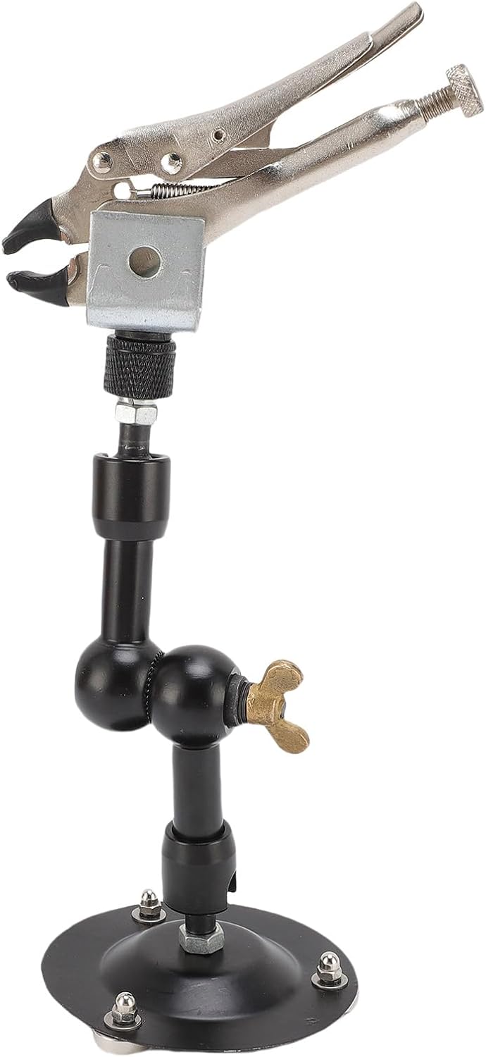 WALFRONT Adjustable Angle Stable Clamping Welding Auxiliary Clamp Jewelry Welding Fixture Third Hand Solder Iron Stand for Electronic Repair Assistance