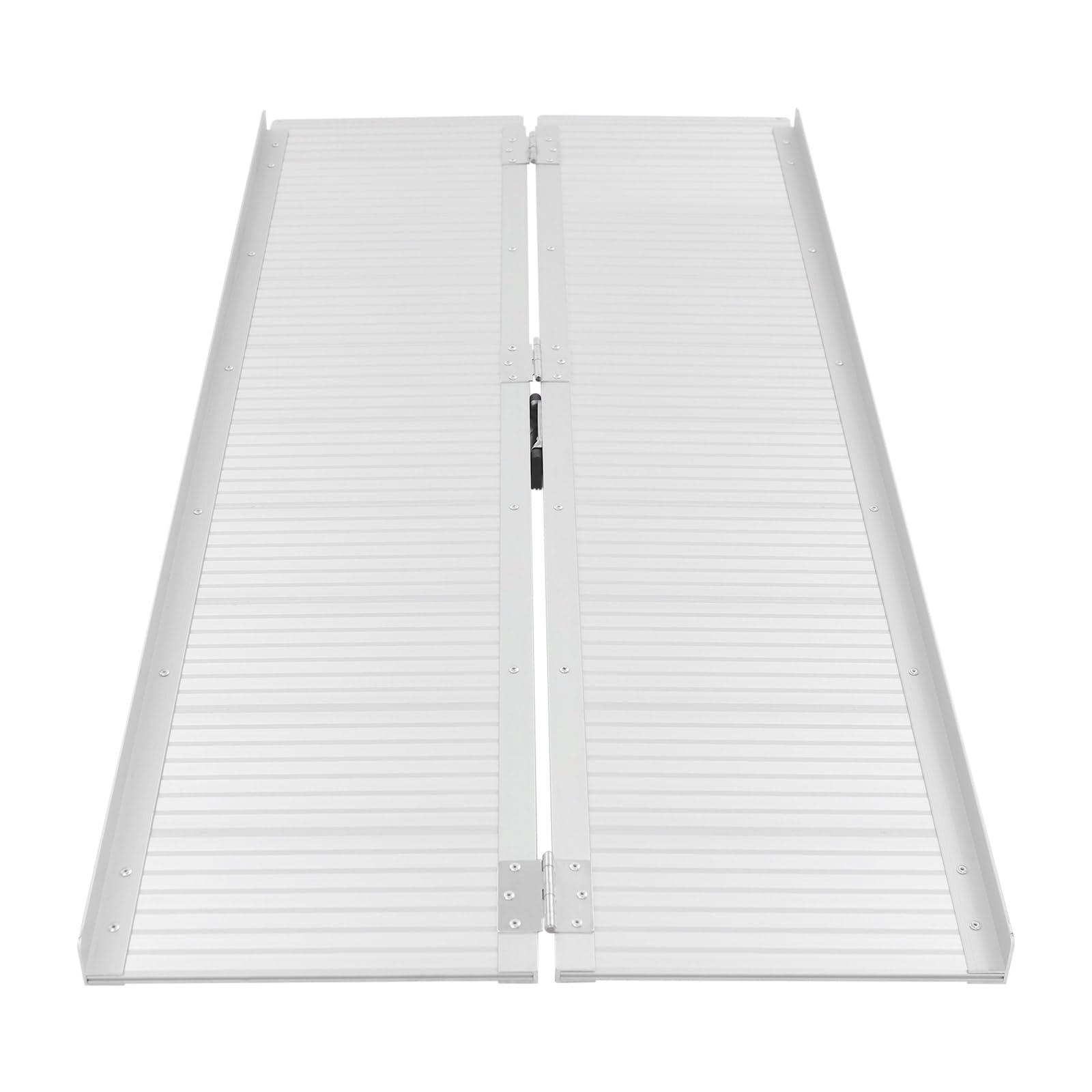 Rampa plegable para sillas de ruedas, 150 x 73 cm, rampa de aluminio antideslizante, capacidad de carga de 300 kg, rampa de acceso portátil, rampa para escalones, escaleras, umbrales, sillas de ruedas