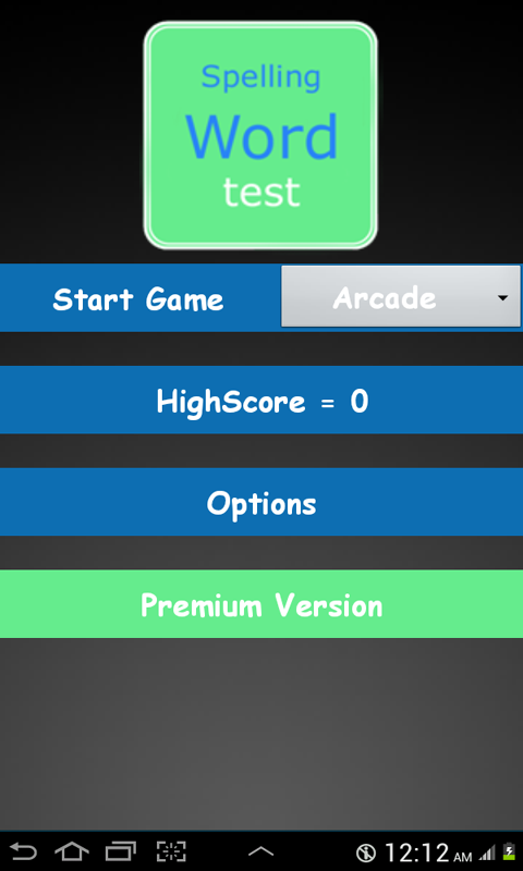 Spelling Word Test - App on Amazon Appstore