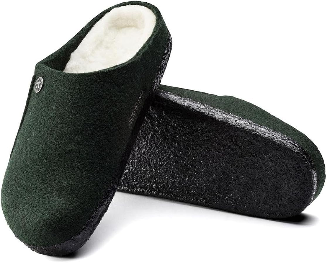 Amazon.com | Birkenstock Zermatt Rivet Wool Felt Slippers with