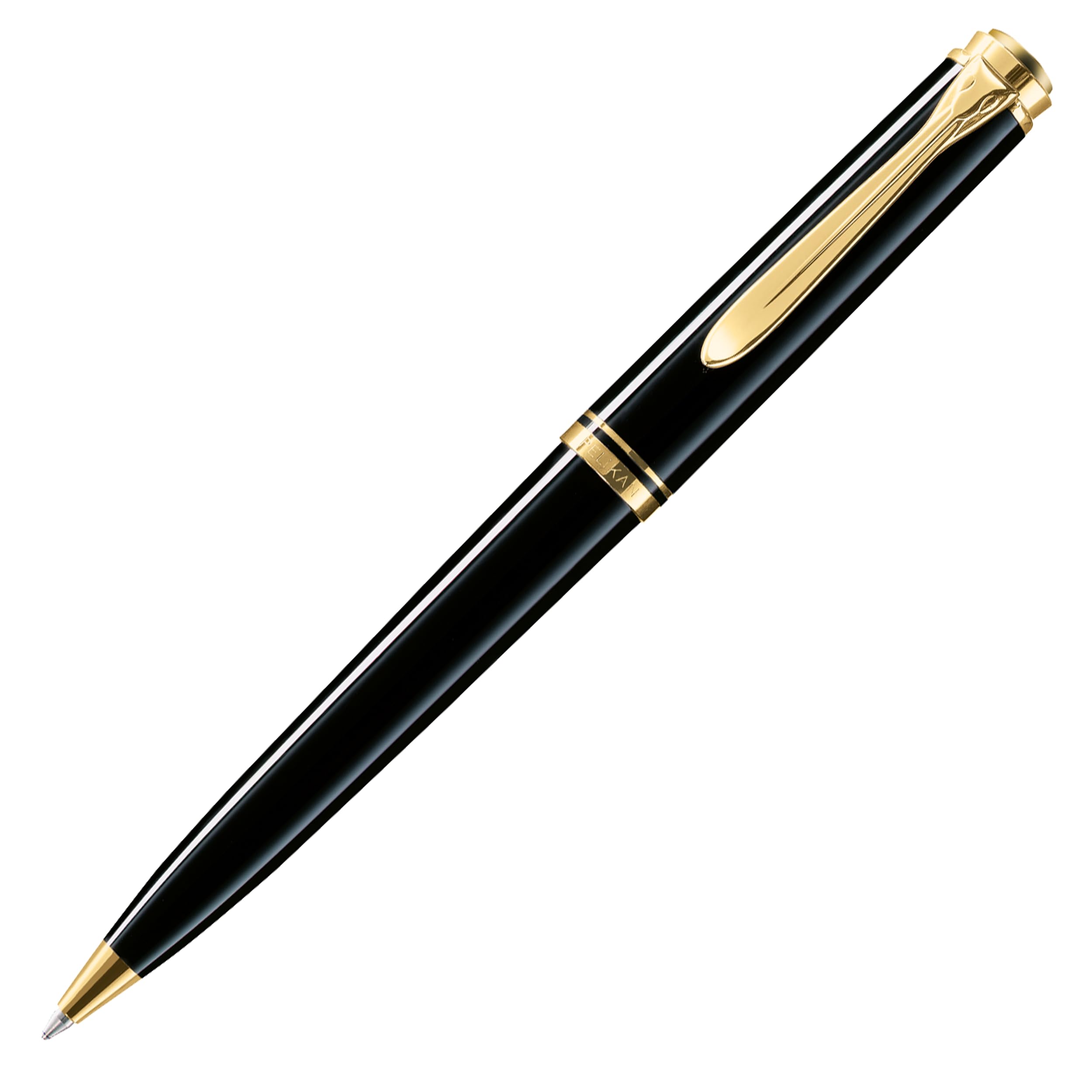 Pelikan Kugelschreiber Souverän 600, Schwarz, hochwertiger Druckkugelschreiber im Geschenk-Etui, 980193