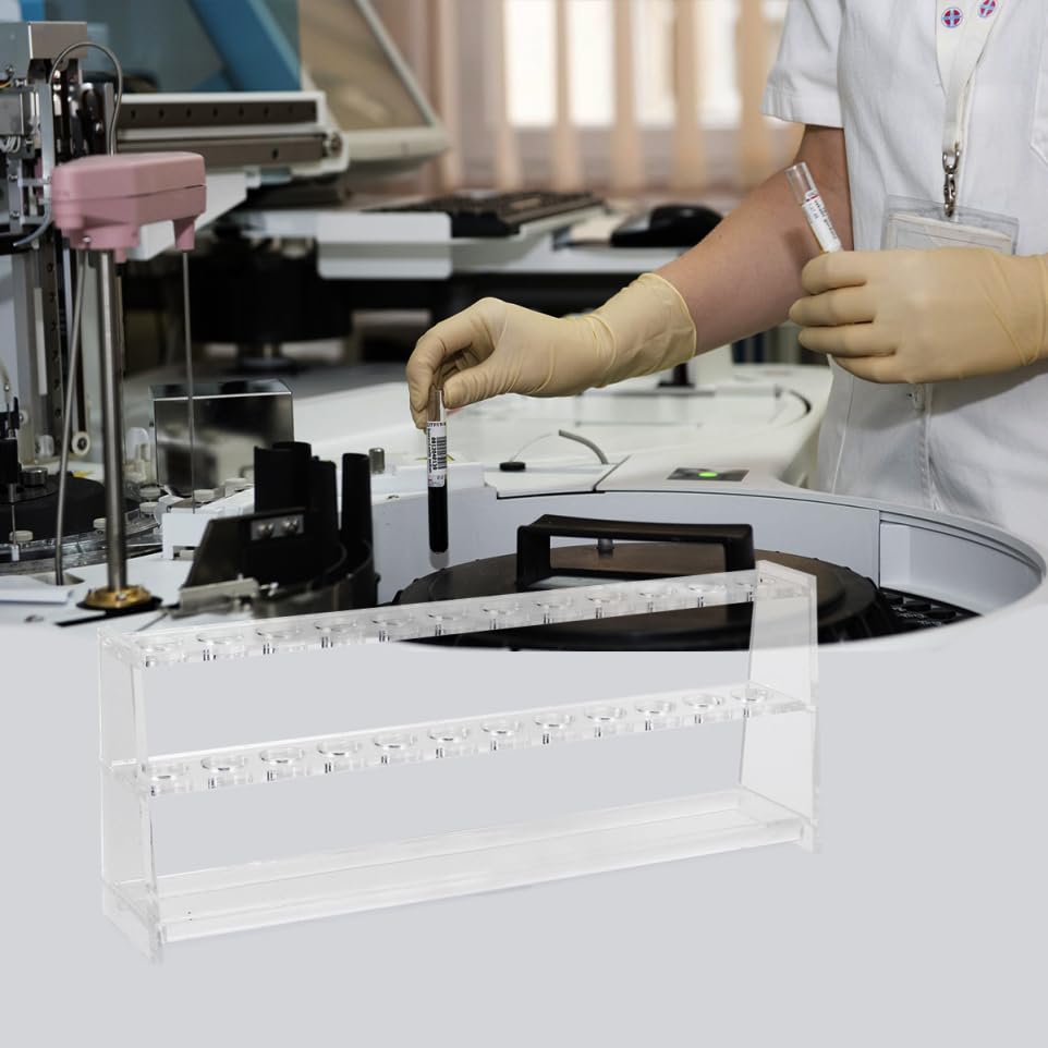 PRETYZOOM 1 Satz Test Tube Rack Holder Abnehmbarer Ständer für Reagenzgläser Transparentes Labormaterial für und Wissenschaftliche Experimente