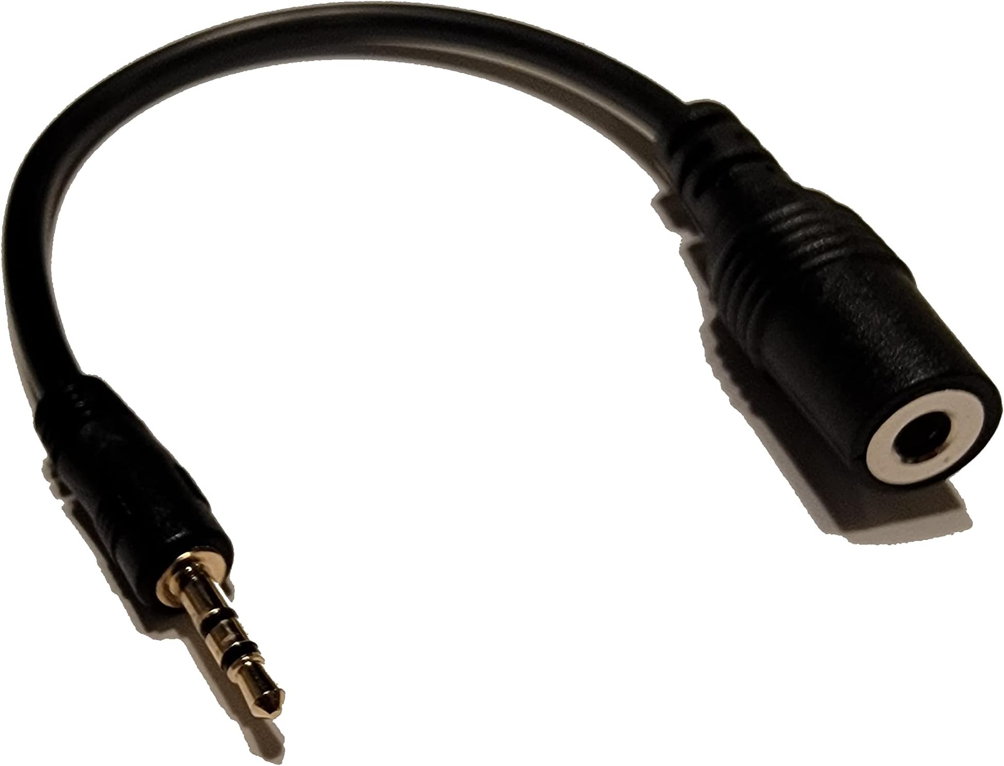 Ienza 2.5mm Male to 3.5mm Female TRRS Headset Jack Adapter, Compatible with Panasonic Cordless Phones