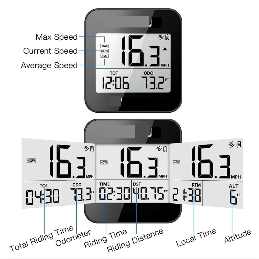 Bezprzewodowy stoper GPS Komputer rowerowy Wodoodporny licznik rowerowy IPX6 Akcesoria rowerowe