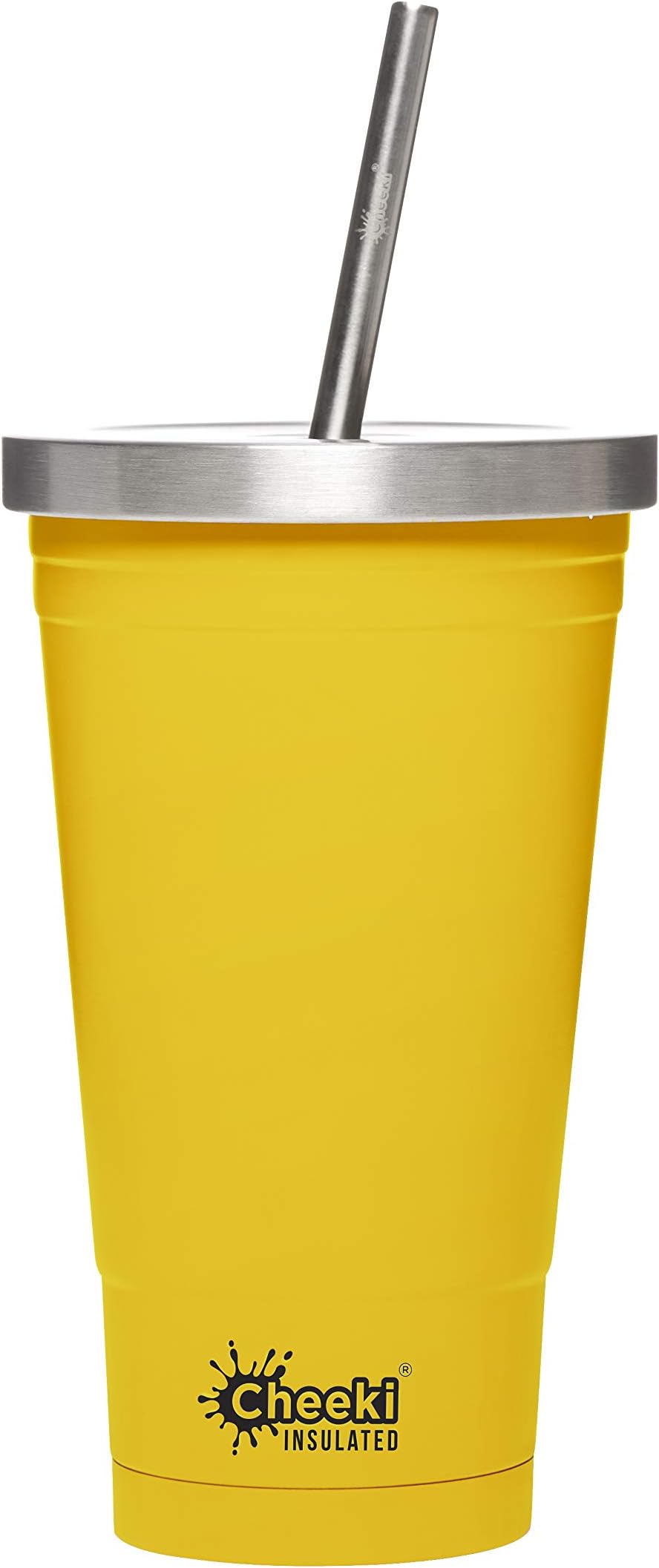 CHEEKI Smoothie Bottle with reusable stainless steel Straw