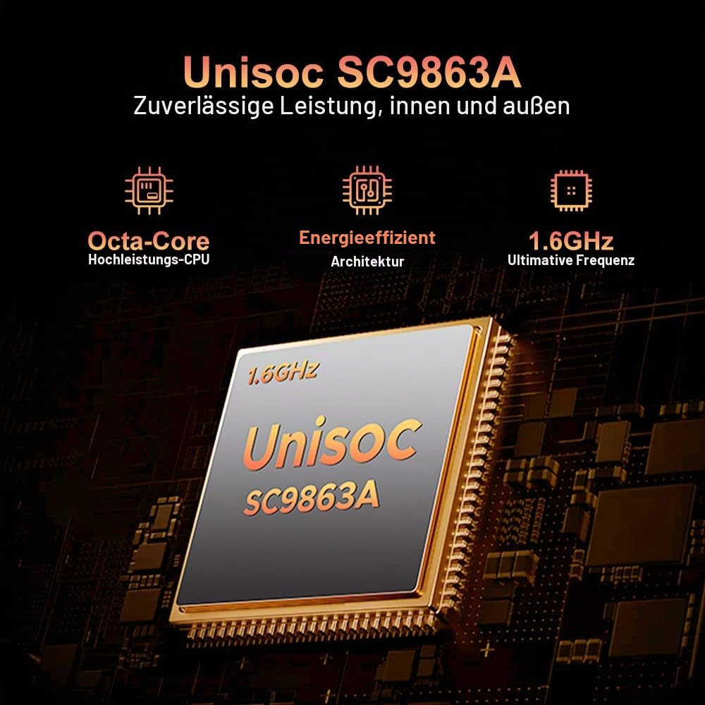 Android 16 Outdoor Handy Ohne Vertrag 2026, 13000mAh Baustellenhandy, 6.6'' HD+ 90Hz, 12GB+64GB/2TB Outdoor Smartphone, 13MP AI Kamera, 4G LTE/Dual SIM/IP68/IP69K/NFC/OTG/FM/3 Slot, Schwarz