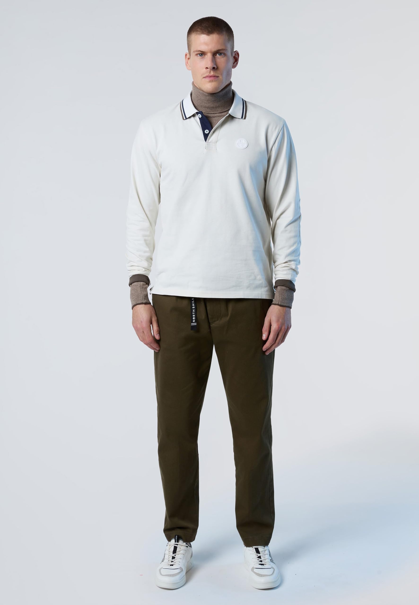 NORTH SAILS Polo Uomo Manica Lunga Cotone Felpato 692336