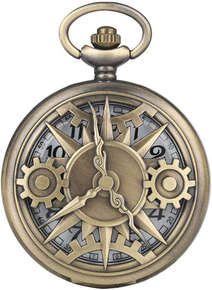ポケットウォッチが好き - ケータイ Watch 懐中時計、CreativePocketウォッチ、メンズクォーツスポーツユニークな中空アウトパターンケースポケット腕時計女性のテーマは