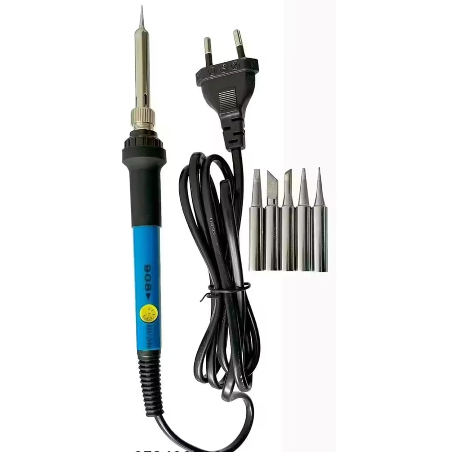 60W Adjustable Temperature Soldering Iron Kit with 5 Replaceable Tips, Fast Heating Electric Welding Tool for PCB Repair, Electronics, DIY and Workshop Projects-image-30