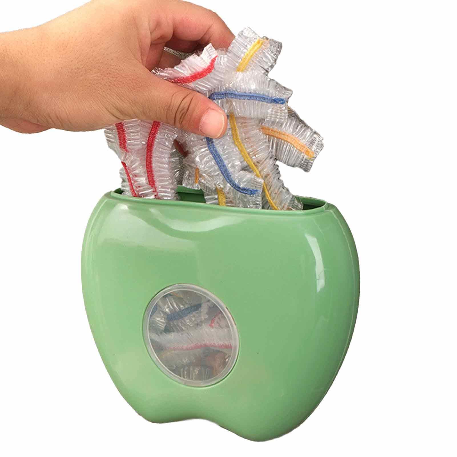 MODGAL Frischhaltebeutel Spender Apfelform - 100 Beutel Mit Wandhalterung Für Küche